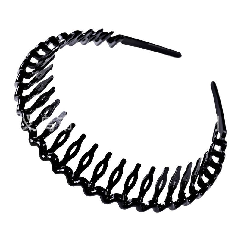 Women's Fashionable and Versatile Hairband for Going Out, Crushed Hairpin with Teeth, Non-slip Face Washing Headband Headdress