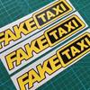 3pcs Fake Taxi Sticker Vinyl Decal Car Window Drift Funny Tuning