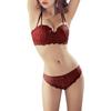 SophroniaTerri Wireless Bra and Panty Set from Lingerie Specialty Lace Underwear with High Enhances Beautiful Say Goodbye To Armpit No and a Slimming
