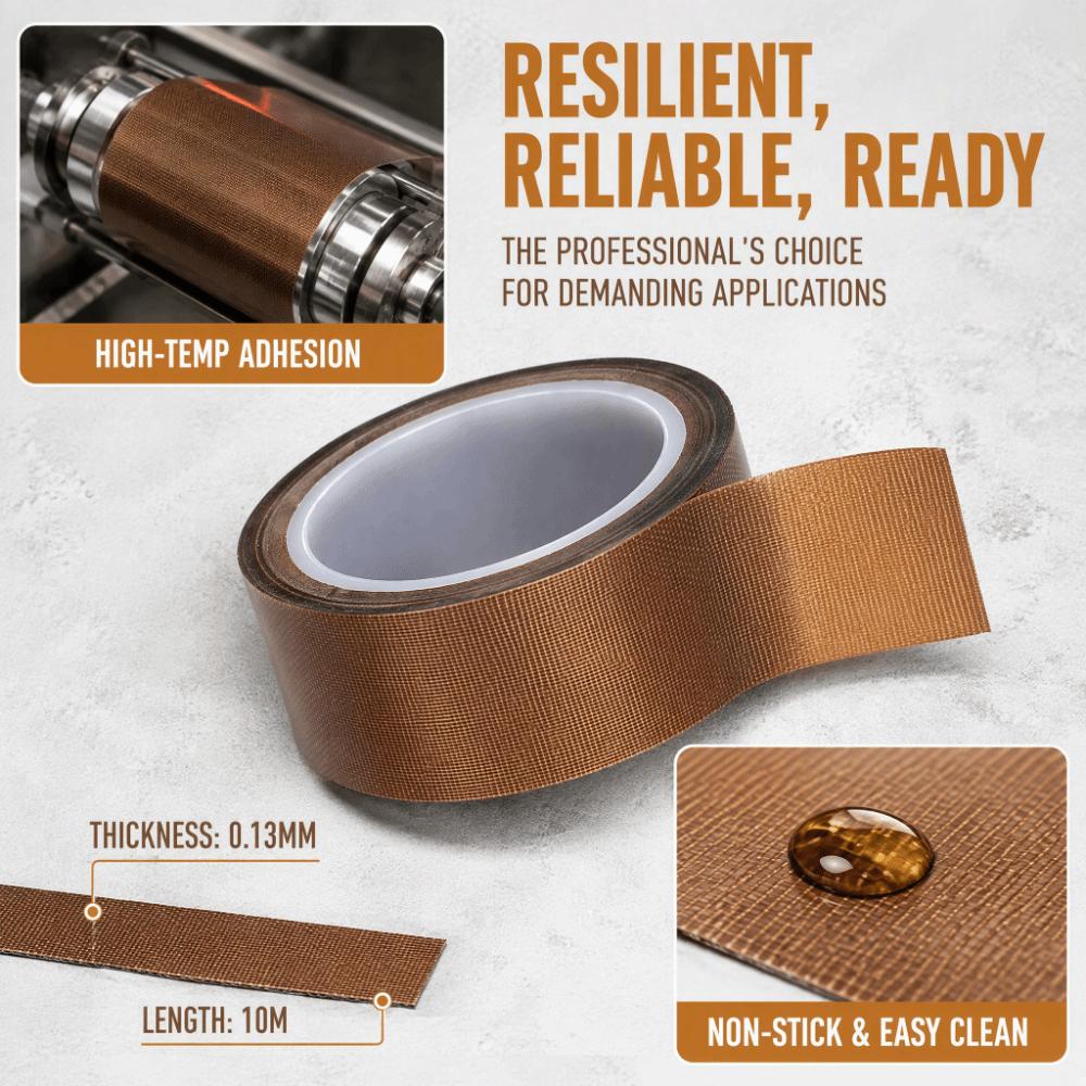 Abrasion Resistant High Temperature Sealing Tape Non-Stick Coated Tape For Vacuum Sealer