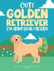 Книга Cute Golden Retriever Coloring Book for Kids