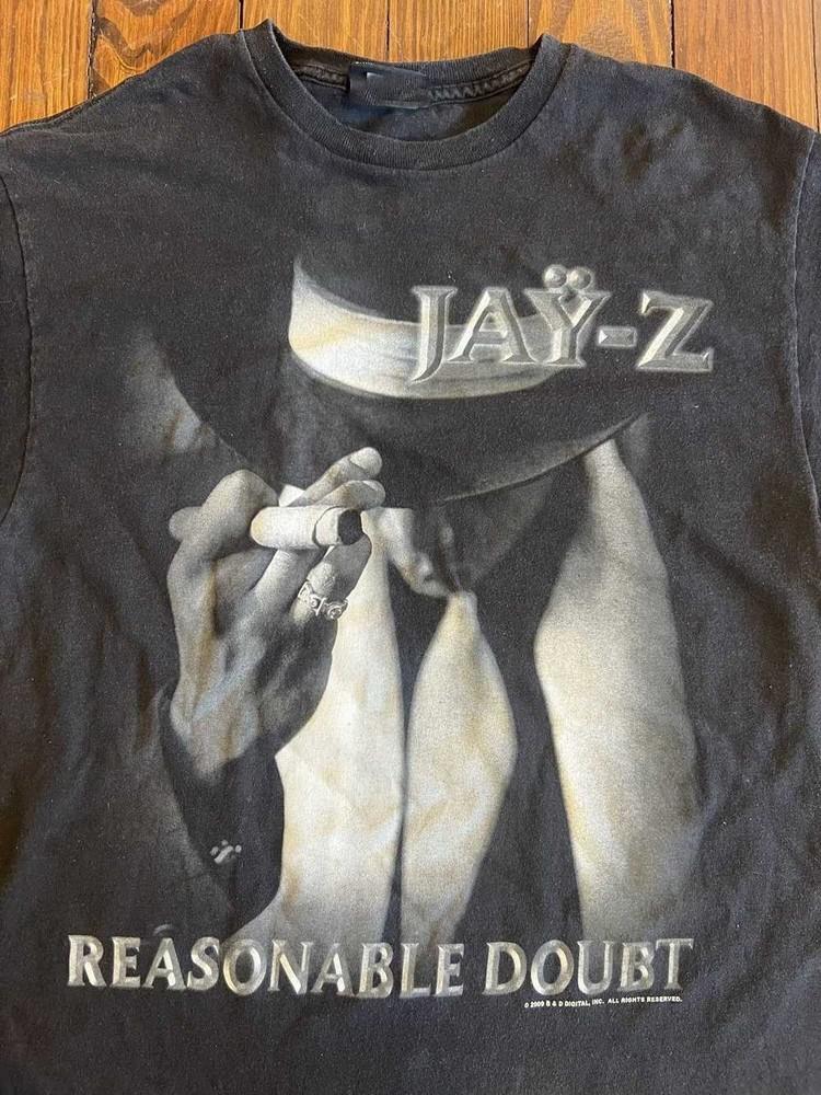 Футболки с рэперами Jay-Z Футболка Jay-Z Reasonable Doubt Черный Хлопок S-5XL Футболка SN153 Унисекс
