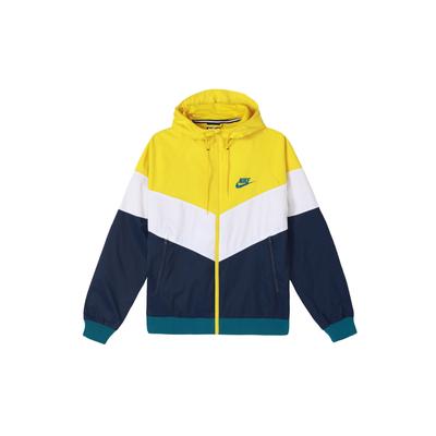 Спортивная одежда Windrunner Повседневная куртка с капюшоном с цветными блоками Мужская верхняя одежда Speed-Yellow DC4113-714