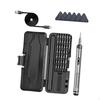 3.7V Precision Mini Electric Screwdriver with 38-in-1 Bit Set. Portable Cordless Drill for PC