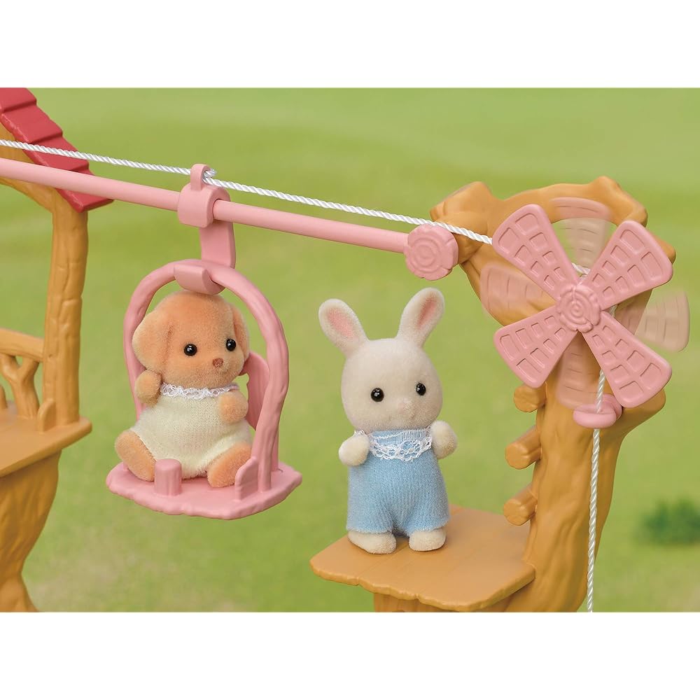 Sylvanian Families Family Trip Cute Ropeway Set Toy Dollhouse for Ages 3 and Up