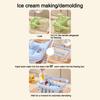 2-in-1 Press Ice Tray Box One-Touch Release Ice Maker Space Saving Ice Cream Mold  Home Kitchen Use