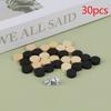 28Pcs/Set Solid Wooden Draughts Checkers Backgammon Chess Pieces With 2 Dices
