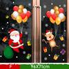 Snowman Christmas Sticker Santa Claus Glass Sticker Merry Christmas Window Sticker  Shopping Mall