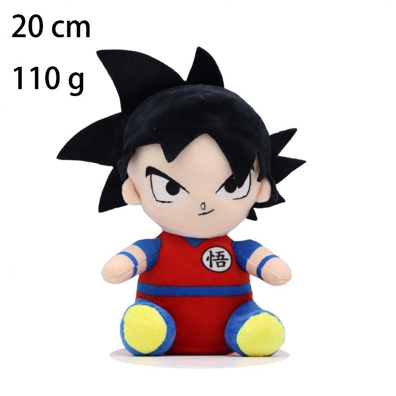20cm New Cute Plush Stuffed Toys Saiyan Goku Vegeta Buu Cartoon Japan Anime Figure Doll Birthday Gifts Home Decor