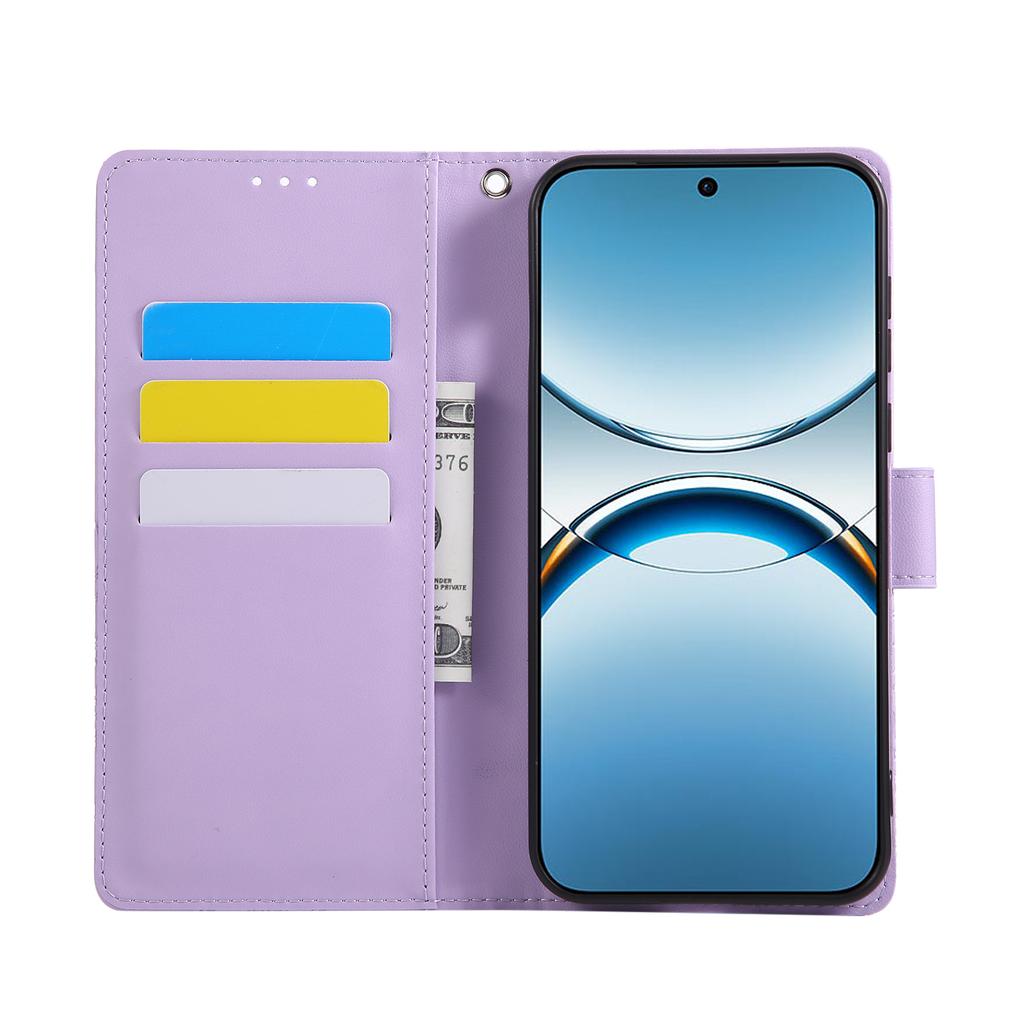 Чехол для Oppo Find X8 Pro 5G, кошелек из искусственной кожи с розовым цветком, чехол для телефона с 3 отделениями для карт/ремешком на запястье