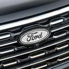 ZLKQ1 Ford Logo Front Grille Logo Hood Badge Emblem Sticker Blue Auto Accessories For Focus mk2 mk3 Fiesta F150 F250 Ranger Mondeo mk4