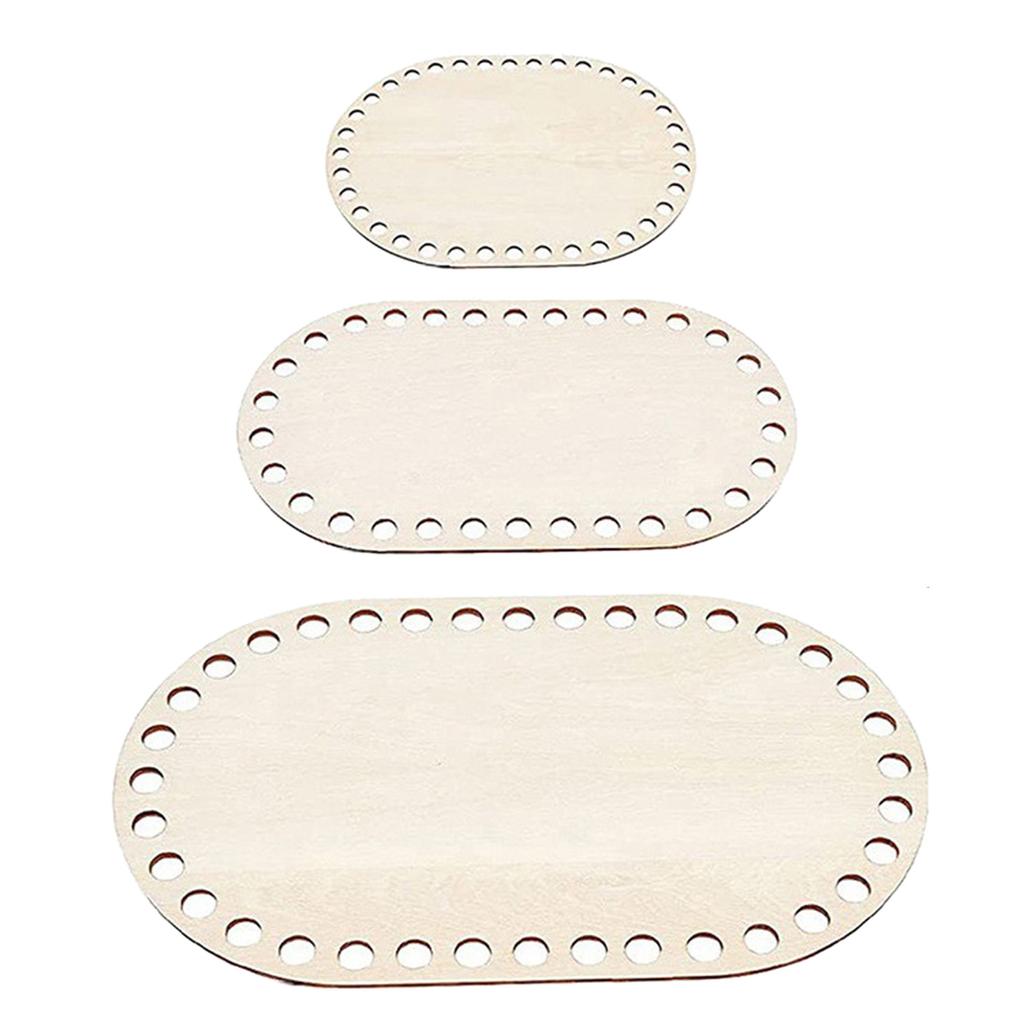 3 шт. деревянная основа для корзины пустая основа для вязания крючком для толстой пряжи своими руками плетение корзина кошелек ручное ткачество украшения для дома