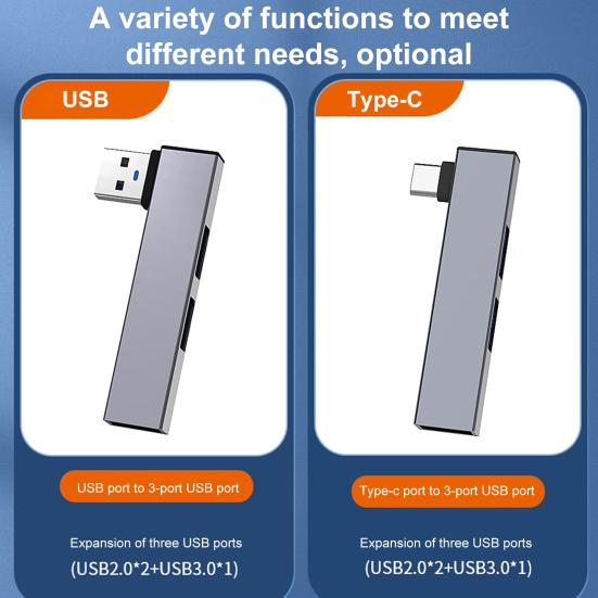 Док-станция для ноутбука с портами USB, быстрое расширение возможностей подключения, компактный дизайн, портативный универсальный концентратор-расширитель
