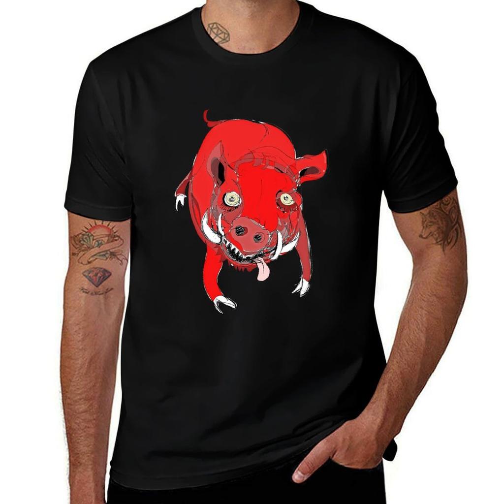 Red Pig Tshirt Moisture Control Sports Tee