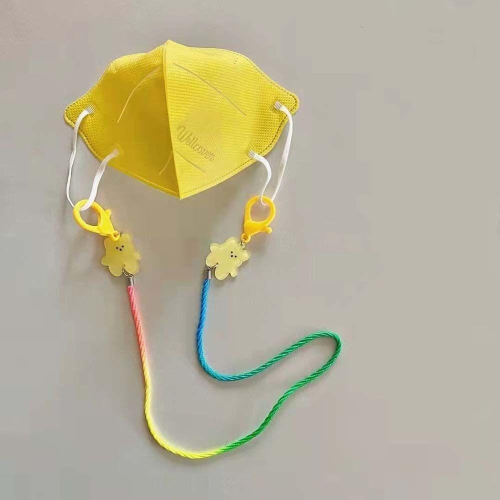 Color Anti-lost Cartoon Mask Rope Sunglasses Lanyard Child Mask Lanyard Children Mask Chain