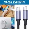 Кабель для зарядки USB C - USB C 100 Вт, кабель для зарядки Type C, кабель для быстрой зарядки, передача данных 480 Мбит/с для телефона, планшета