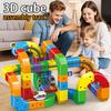 Куб Сделай сам Сборка Железная дорога Игрушки Детская головоломка Электрический поезд Игрушки Интеллектуальные строительные блоки Подарок на день рождения Рождество Рождество