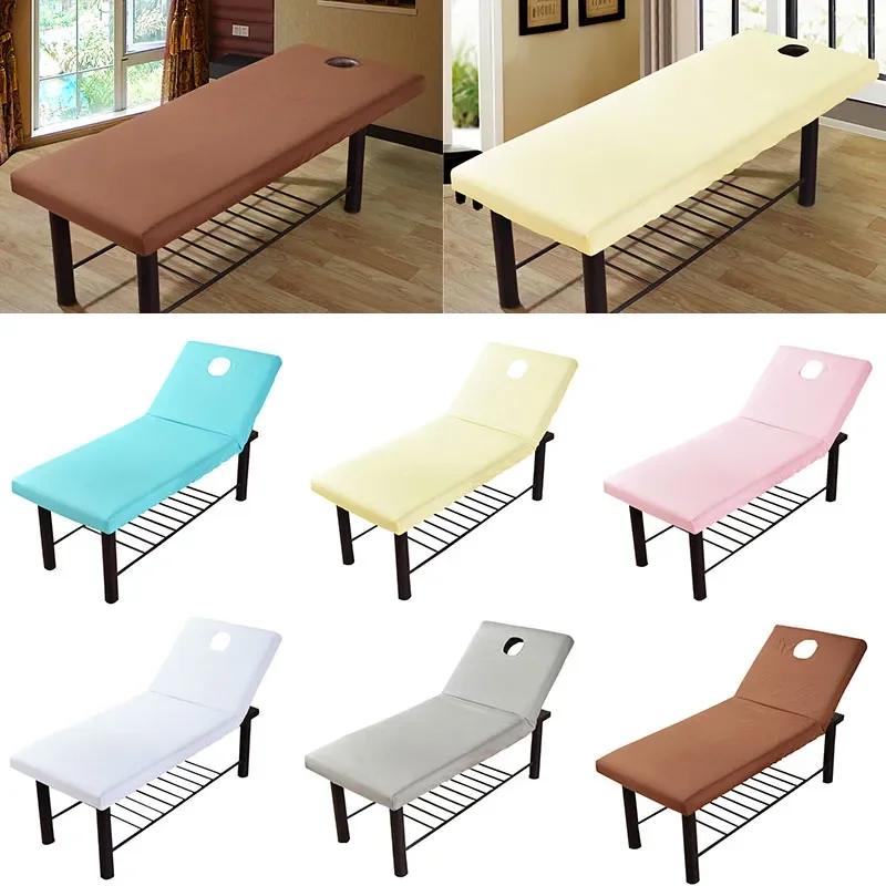 Pure Brushed Massage Table Fitted Sheet With Elastic Bands Universal Beauty Spa Therapy Bed Cover