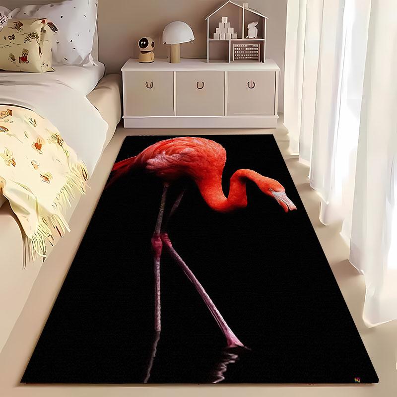 HD Printing Pink Flamingo Large Area Carpets for Home Living Room Kids Bedroom Sofa Doormat Kitchen Floor Rugs Anti-slip Decor