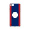 Coque iPhone - Drapeau Laos - iPhone SE 2020 - Souple - Multicolore - Verticale
