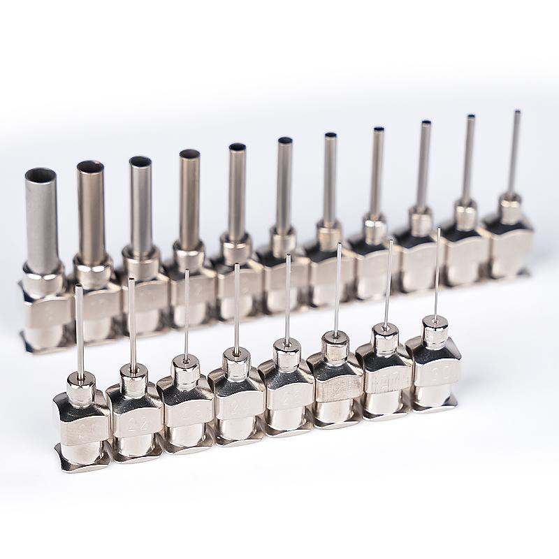 12PCS 1/2 Inch Dispensing Needle Stainless Steel 8G To 30G Blunt Tip Needle Injection Needle For High Temperature Hand Tool