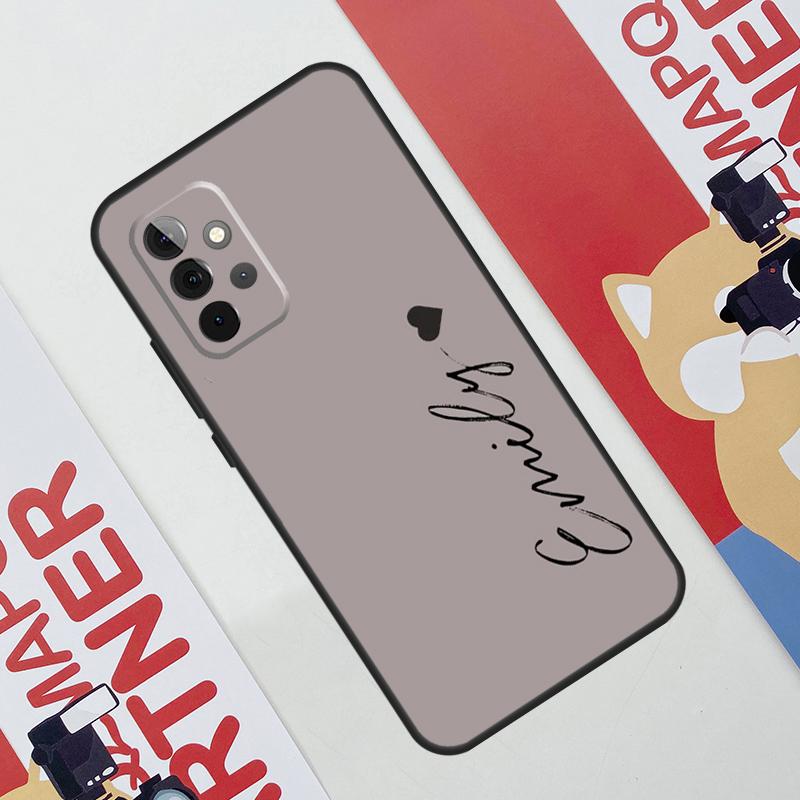 Персонализированный чехол для телефона с монограммой для Samsung Galaxy A53 A33 A23 A13 A52 A32 A22 A12 A51 A71 A14 A24 A34 A54 A21S