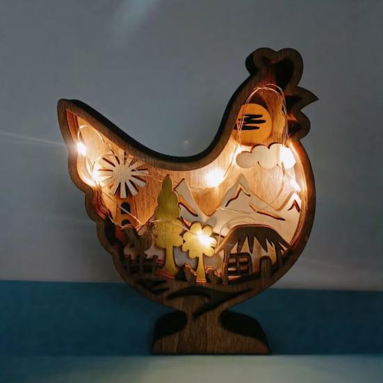 Украшение в виде пасхального кролика, уникальная форма, декоративное, нежное, полезное, пасхальное украшение, деревянный кролик, цыпленок, подарок, праздничные принадлежности