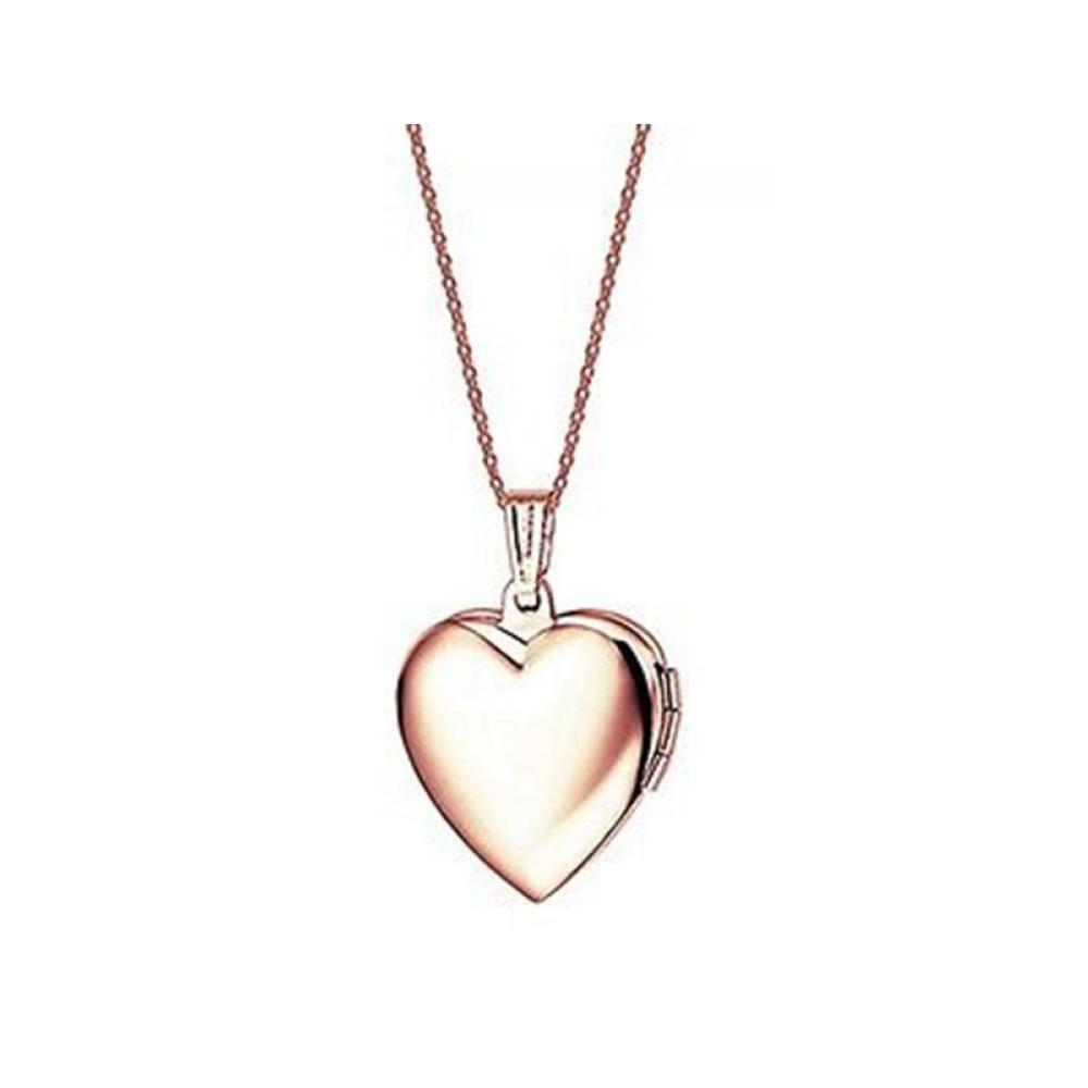 Fashion Friend Chain Jewelry Photo Picture Locket Necklace Heart Shaped Pendant