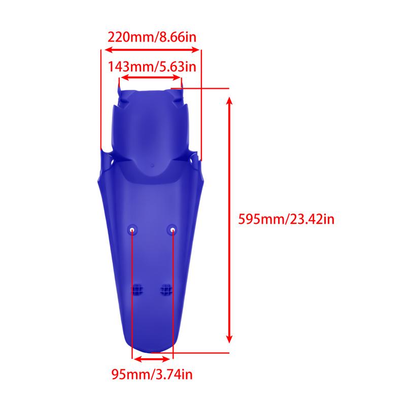 Rear Fender Motocross Mud Guard Tail Mudguard For Honda XR 250 R XR 400R For Yamaha YZ WR 250 450F KX KL250 Accessories Enduro