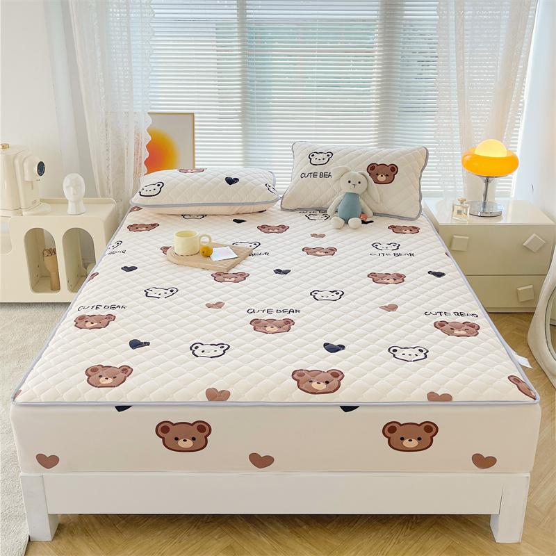 Простыня с цветочным узором, покрывало для кровати размера «queen size», утолщенная простыня, стеганый чехол для матраса, tampa de colchão (Наволочка Нужен заказ)