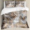 Мраморный пододеяльник Черное мраморное постельное белье Черное белое золото Абстрактная мраморная текстура Полиэстеровый пододеяльник Двуспальный размер Queen King Size