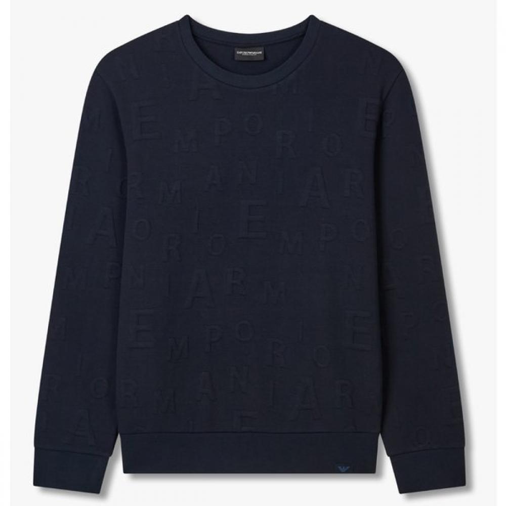 Emporio Armani Мужская толстовка для отдыха с тисненым алфавитом 0815336019