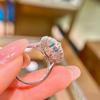 Rose Gold Sapphire Ring For Women Wedding Bands Origin Sapphire Gemstone Wedding Ring Females Girls