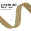 Ремешок для Apple Watch Series 10 9 8 7 SE 6 5 4 3 2 1 42мм 41мм 40мм 38мм Миланская петля Магнитная застежка Металлический ремешок из нержавеющей стали