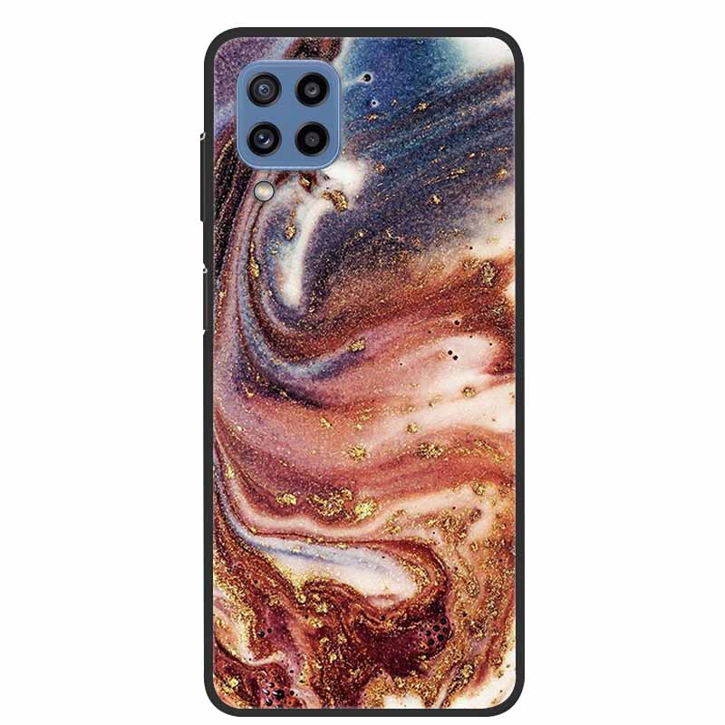 Для Samsung Galaxy A12 Чехол Мраморный ТПУ Силикон Мягкий Чехол для Телефона Для Samsung Galaxy M12 Чехол Samsung F12 Защита Подарок Новый Para