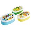 Skater Lunch Box Seal Container Storage Container Set of 3 (Large 400ml, Medium 280ml, Small 180ml) Tomica 24 Made In Japan SRS3SAG-A