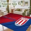 Crystal Velvet Square Rug Custom NameStoke City FC Pattern Non Slip Home Floor Decor Rug