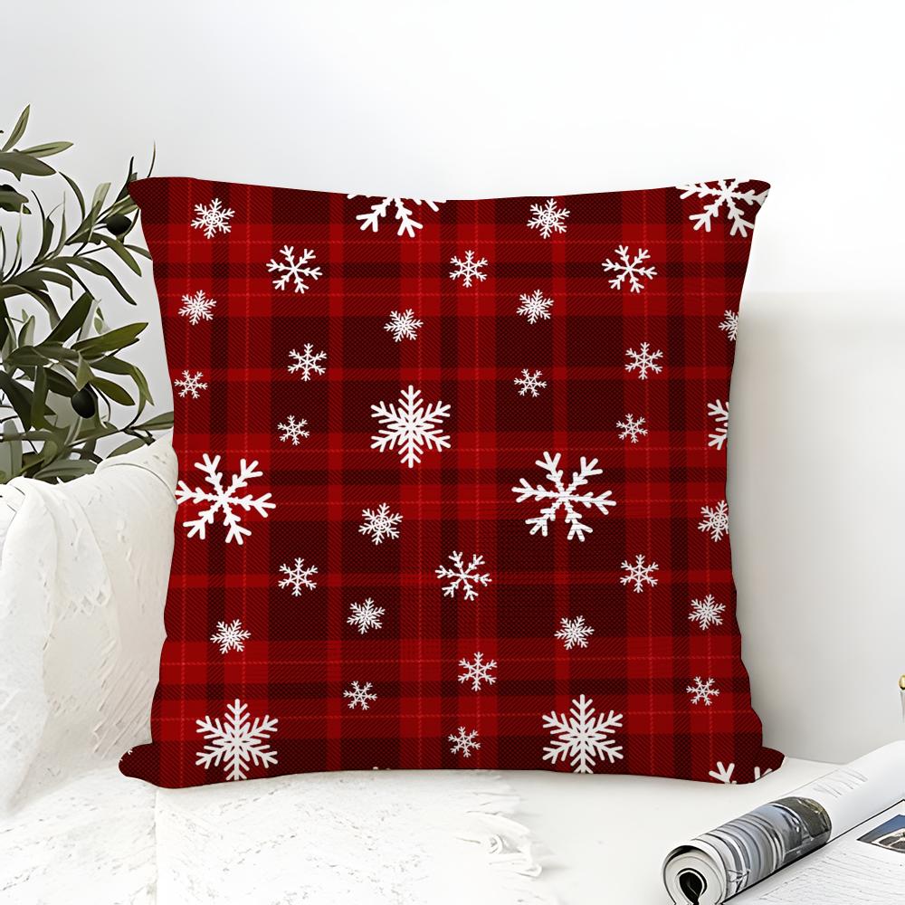 Snowflakethemed winter home decor pictures Pillow Case linen pillow case sofa home decor cushion cover cushion cove
