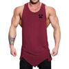 Muscleguys Мужская спортивная одежда, летняя хлопковая футболка с принтом «DO THE WORK», спортивный жилет для фитнеса, футболки без рукавов с неровным краем, персонализированные