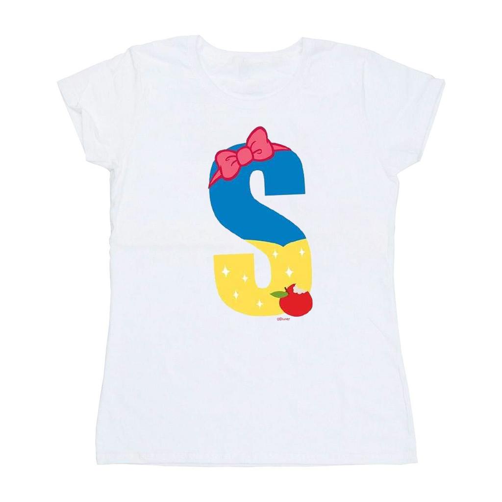 Disney Womens/Ladies Alphabet S Is For Snow White Cotton T-Shirt