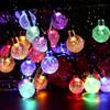 22M 200 LED Crystal Globe Solar String Lights, Waterproof Solar Outdoor Lights, Garden Tree Patio Party Christmas Decor