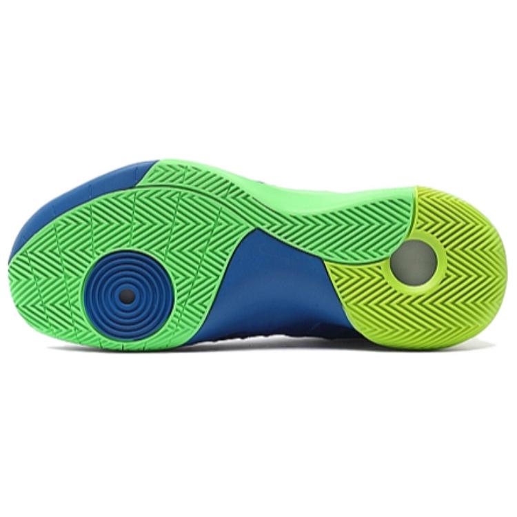 Nike Hyperdunk 2015 Амортизаторы Нескользящие Высокие баскетбольные кроссовки Унисекс Сине-зеленые Кроссовки Азиатская версия 749562-473