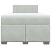 Maison Exclusive - Sommier à lattes de lit et matelas Gris clair 120x200cm Velours