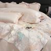 Pure Cotton Bedding Set  Light Luxury Comfortable Skin-friendly Breathable Sheets Quilt Cover Pillowcase