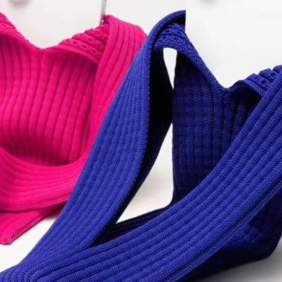 Knitted Mobile Phone Bag Stretchy Phone Pocket Universal Phone Sleeve Crossbody Pouch for Men Women Travel Gym Shopping