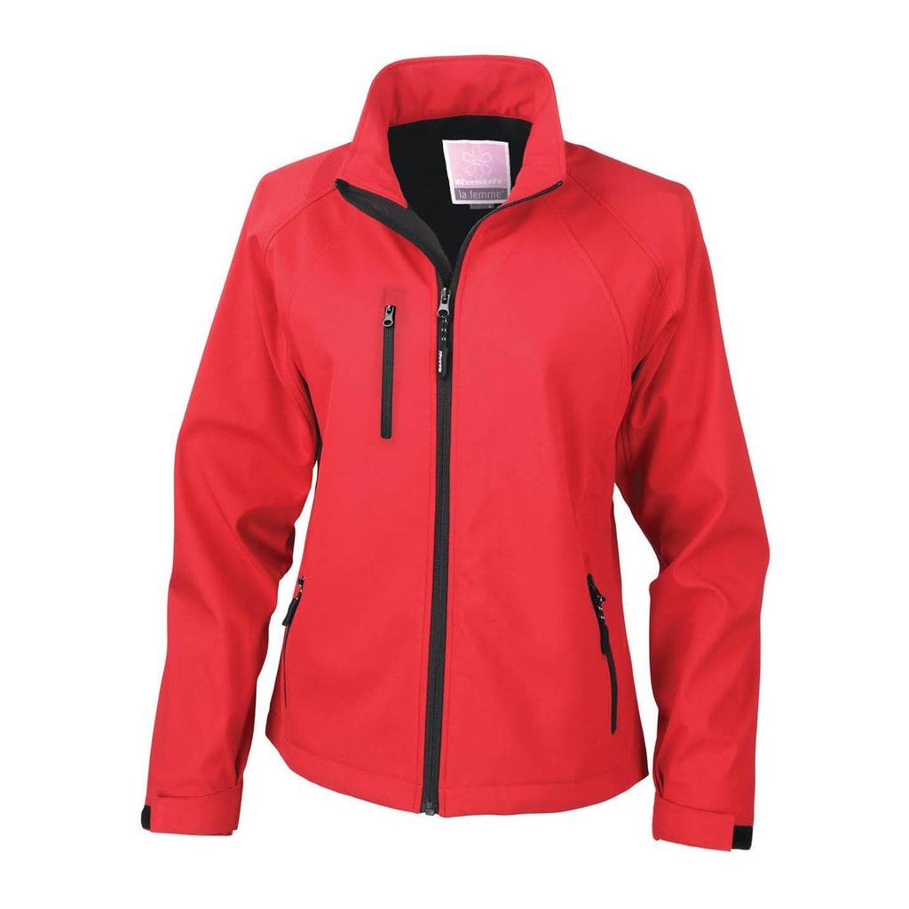 Result Ladies/Womens La Femme® 2 Layer Base Softshell Breathable Wind Resistant Jacket