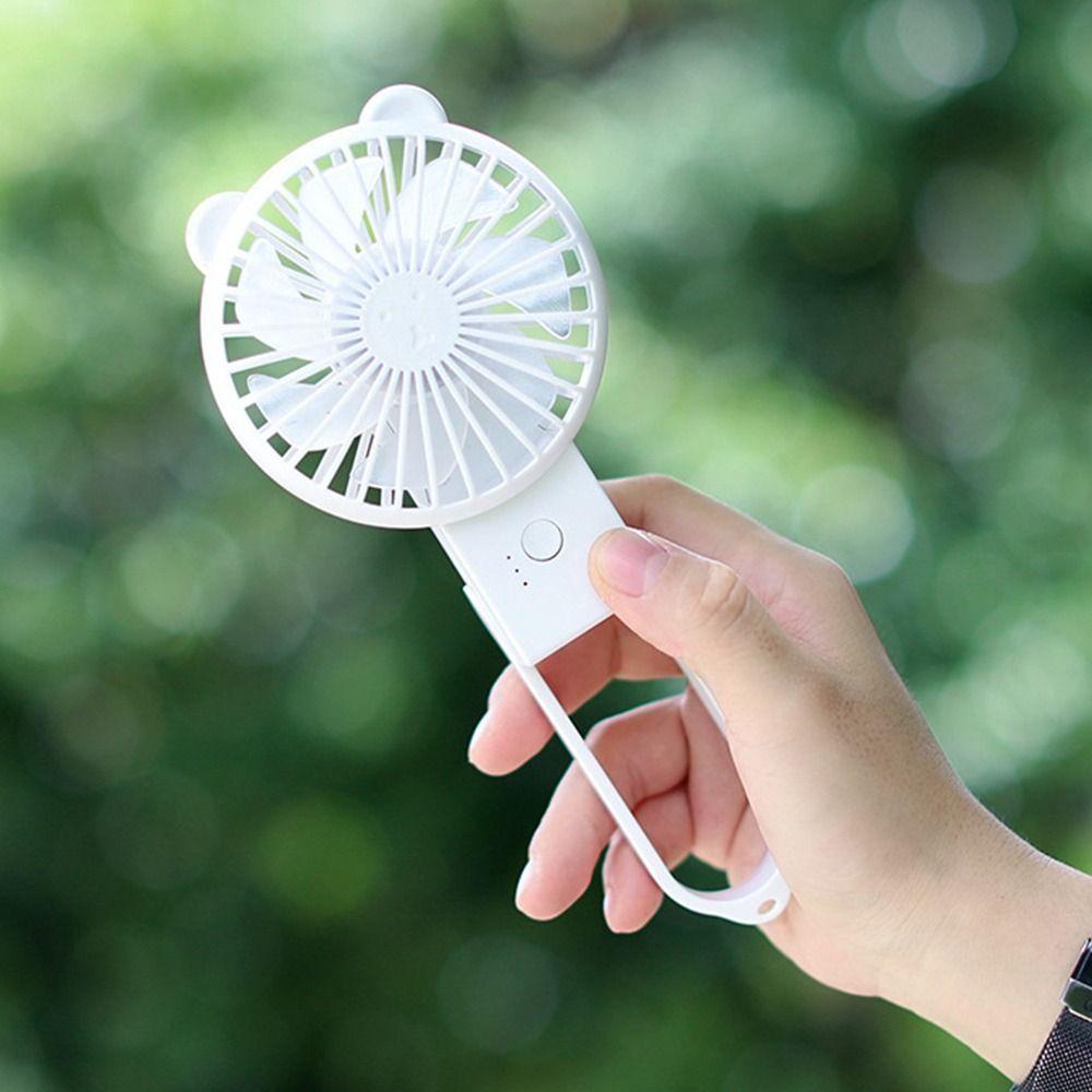 USB Rechargeable Portable Fan Air Cooler Handheld Fan Foldable Fan for Camping Office Outdoor