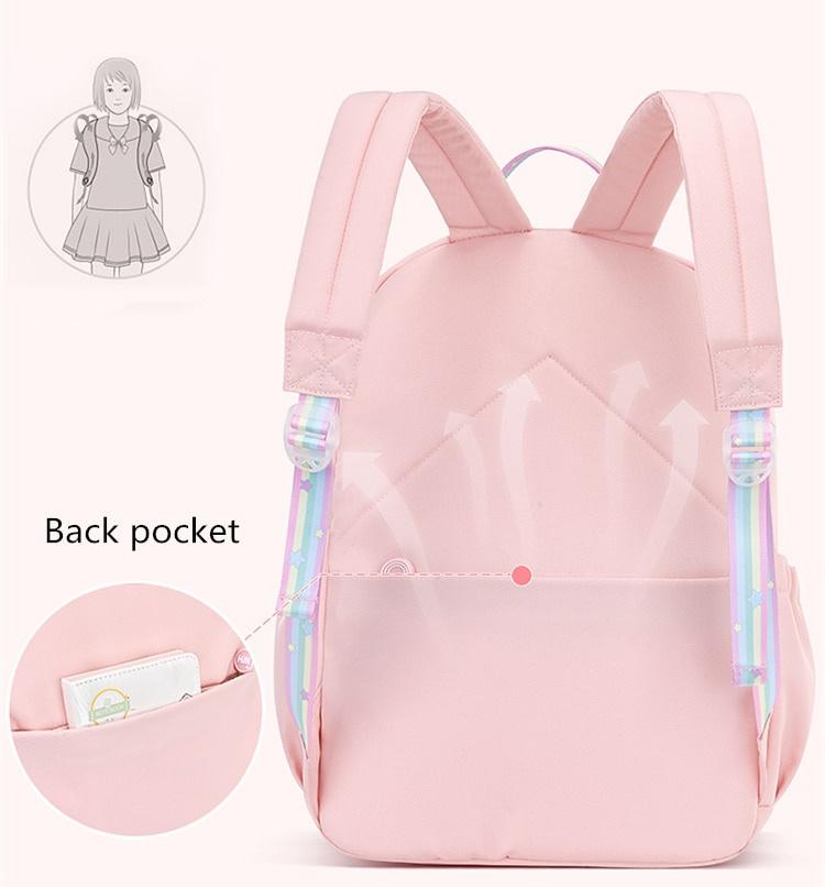 Школьные сумки с героями мультфильмов для девочек-подростков, Радужный школьный рюкзак, женские дорожные рюкзаки