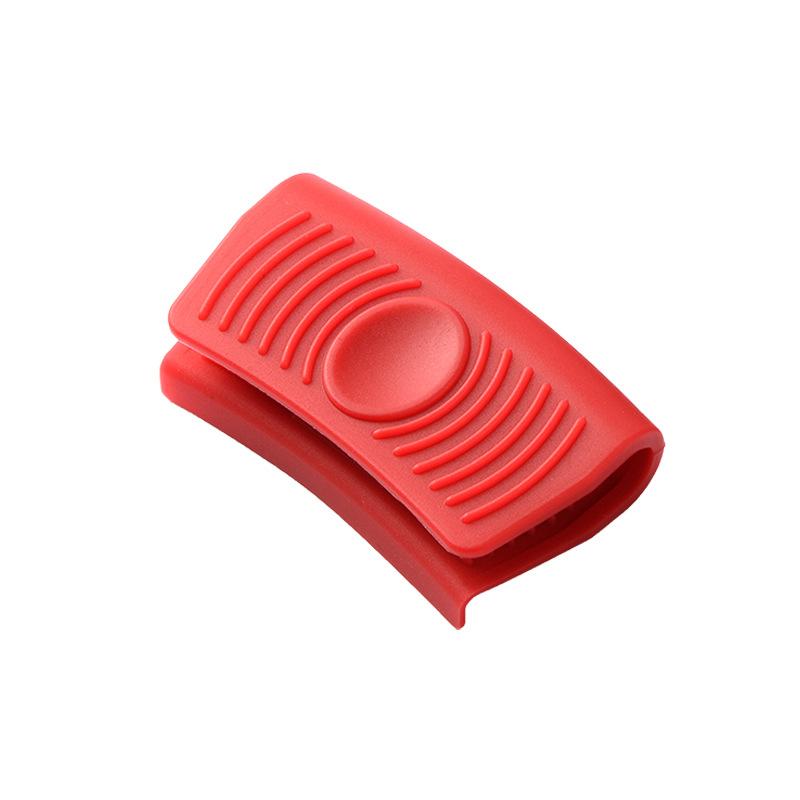 Силиконовые ручки-держатели для горячих кастрюль и сковородок, изолированные, для чугунной сковороды-вока, сковороды (Красный и черный) Крышка ручки