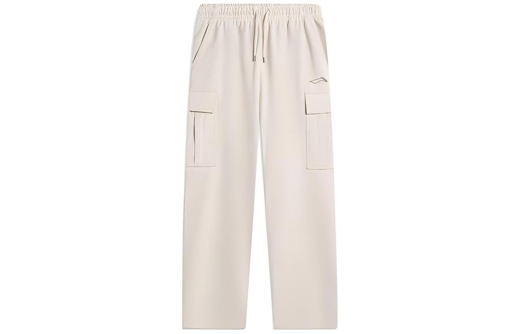 Li Ning Knitted Sweatpants Men's Sand Gravel Gray AKLU131-3